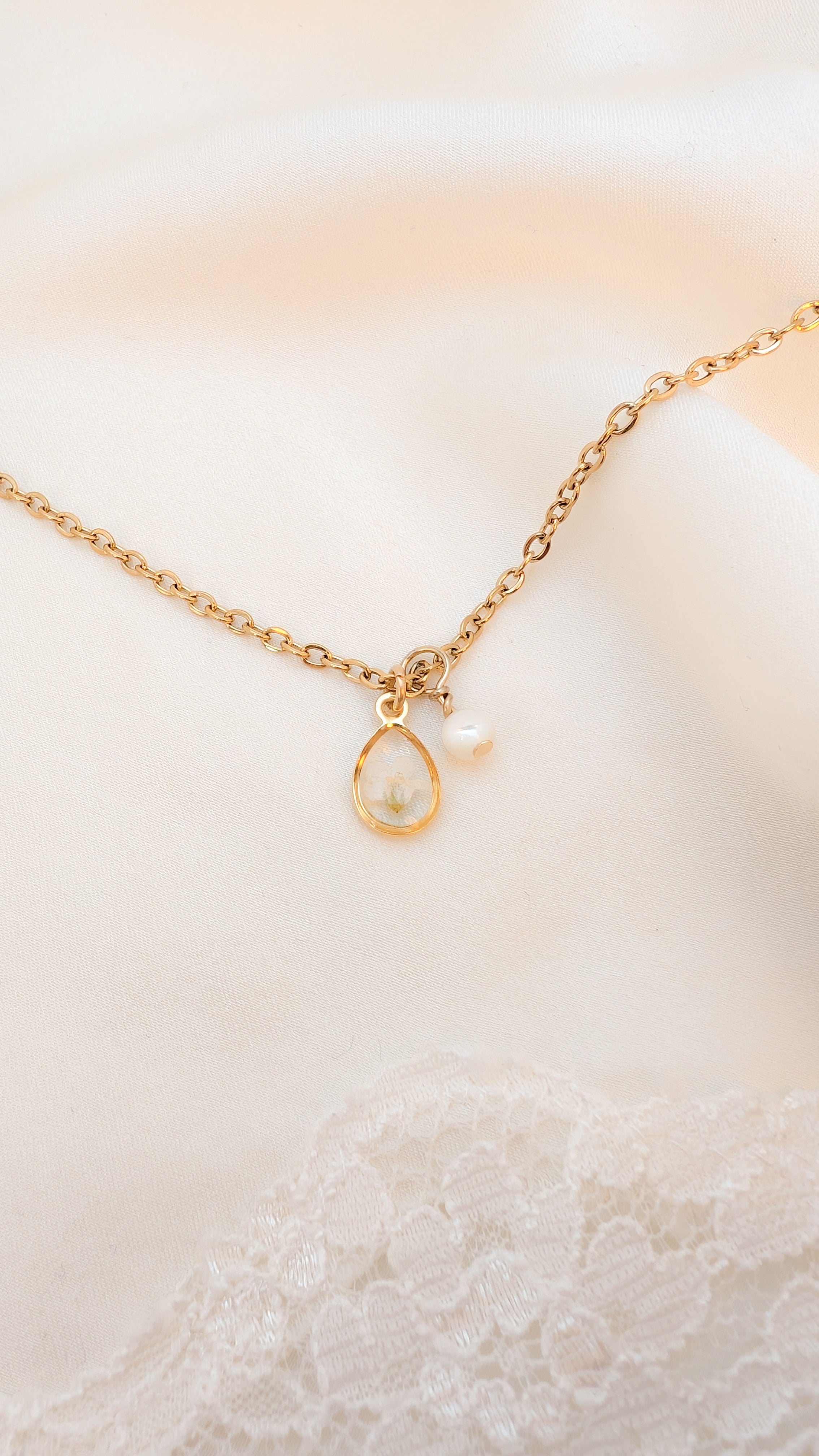 Forget-Me-Not Necklace - Gold