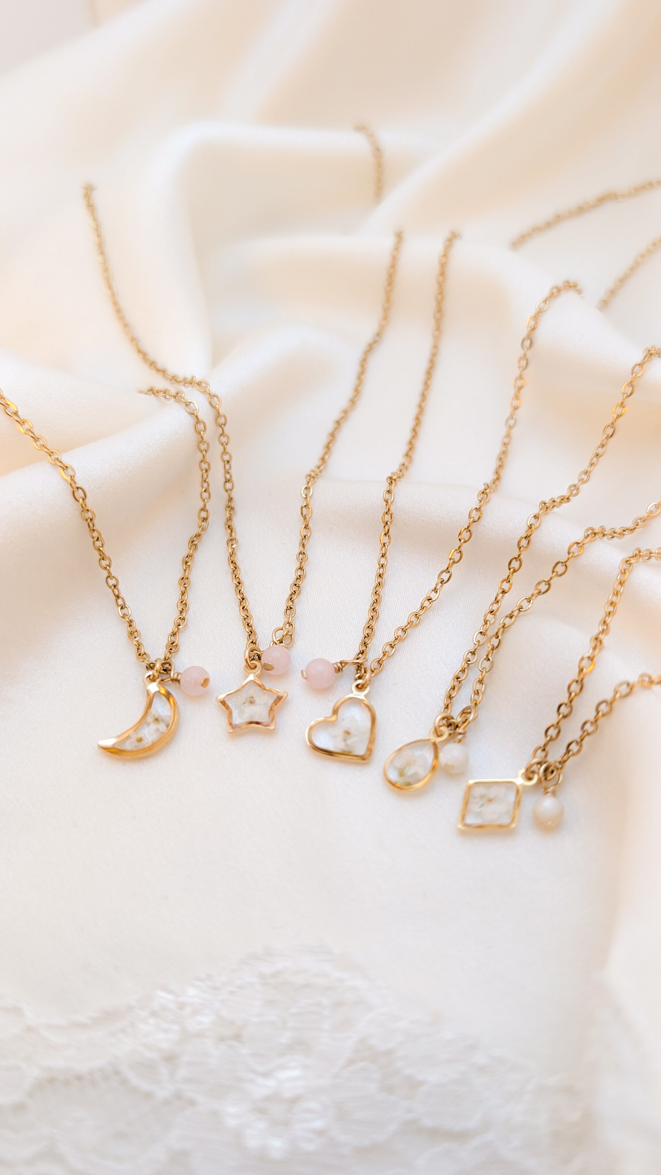 Forget-Me-Not Necklace - Gold