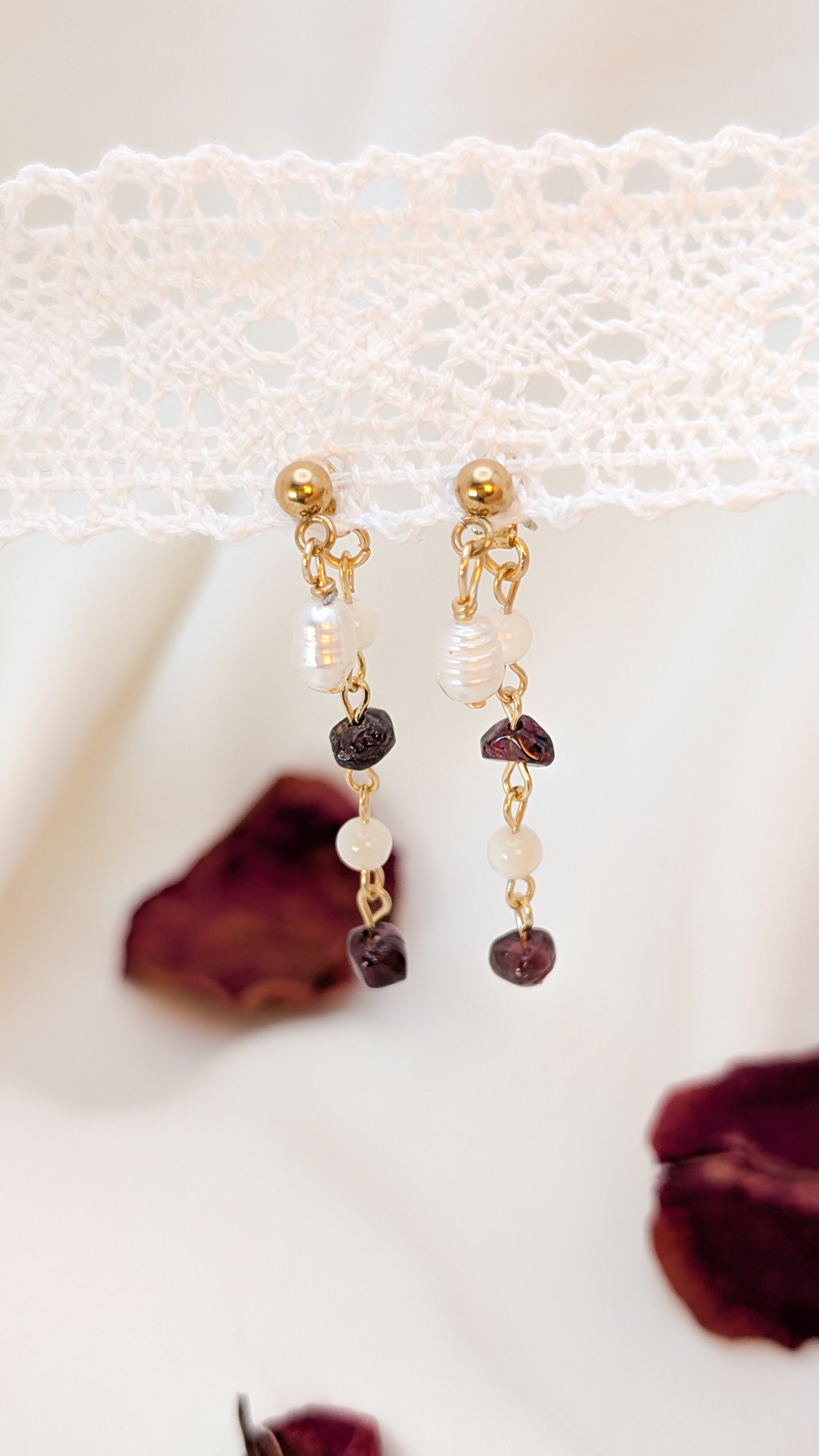 Pearls of Love Earrings