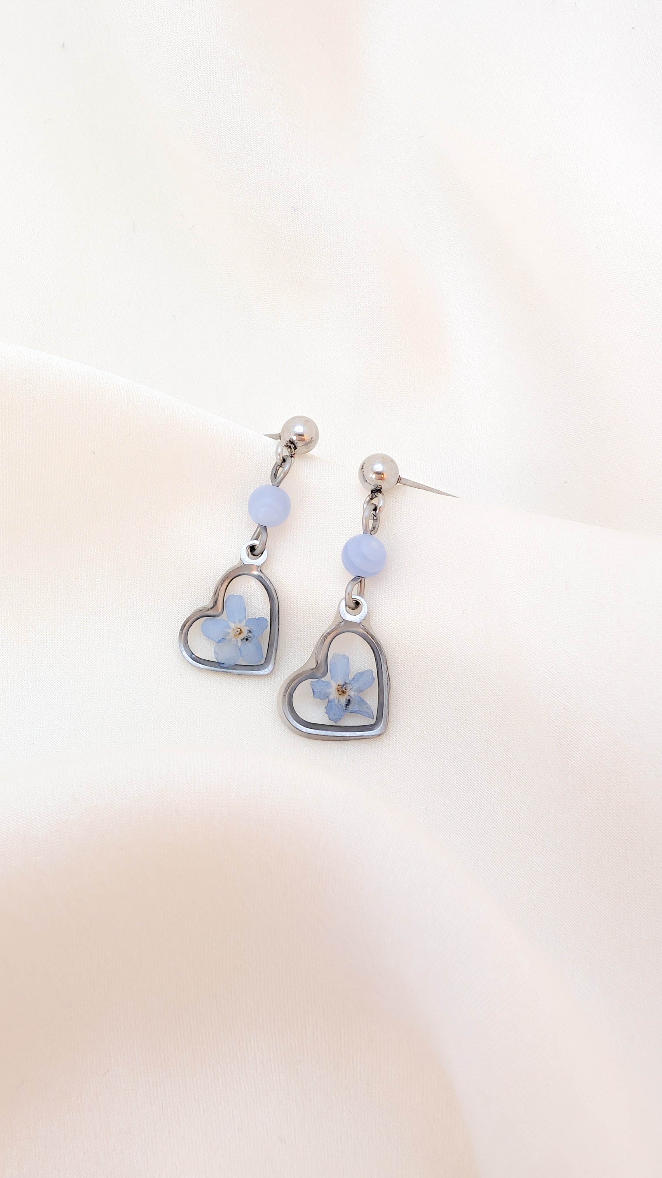 Forget-me-not earrings - Silver