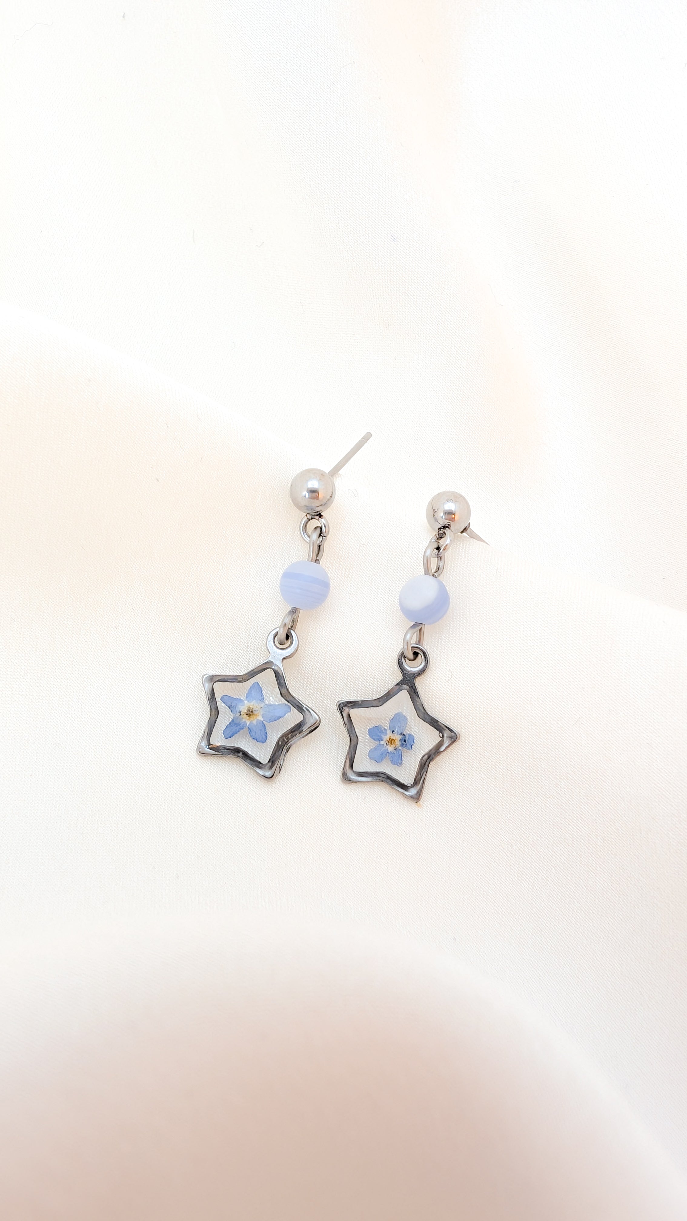 Forget-me-not earrings - Silver
