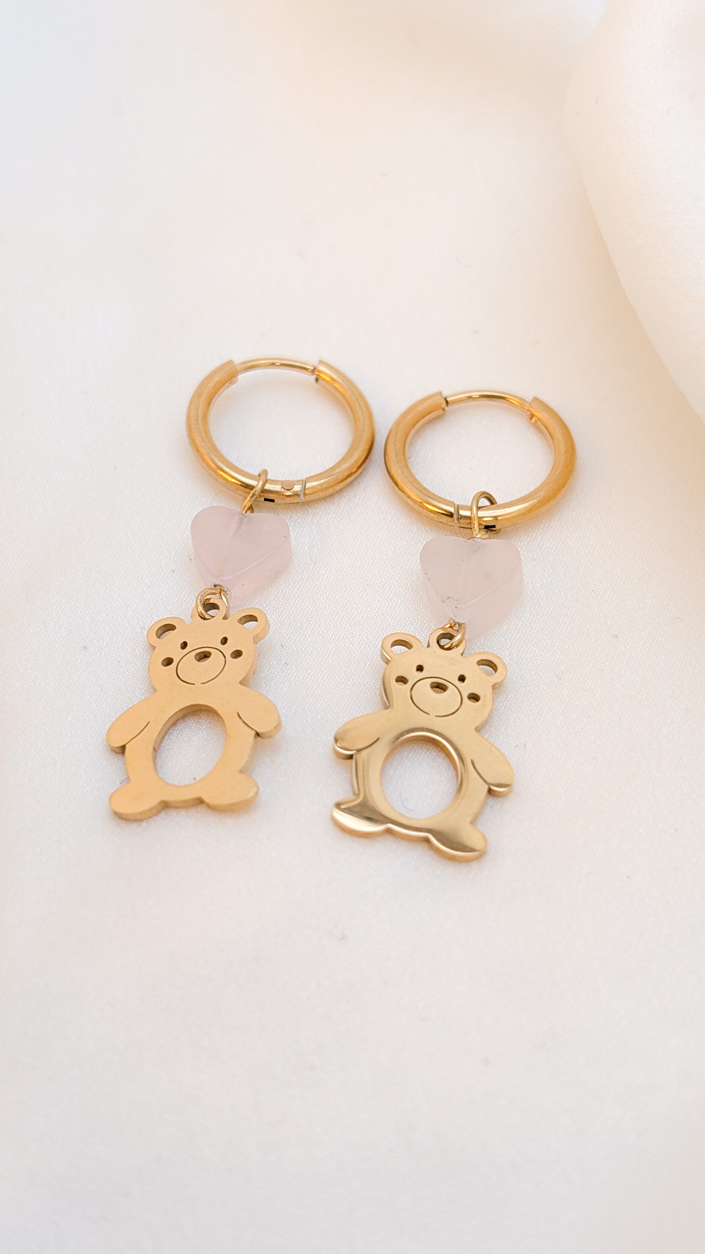 Teddy Bear in Love Earrings