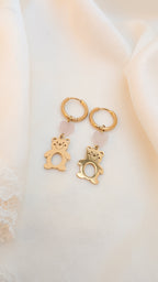 Teddy Bear in Love Earrings