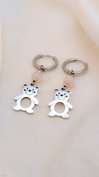 Teddy Bear in Love Earrings