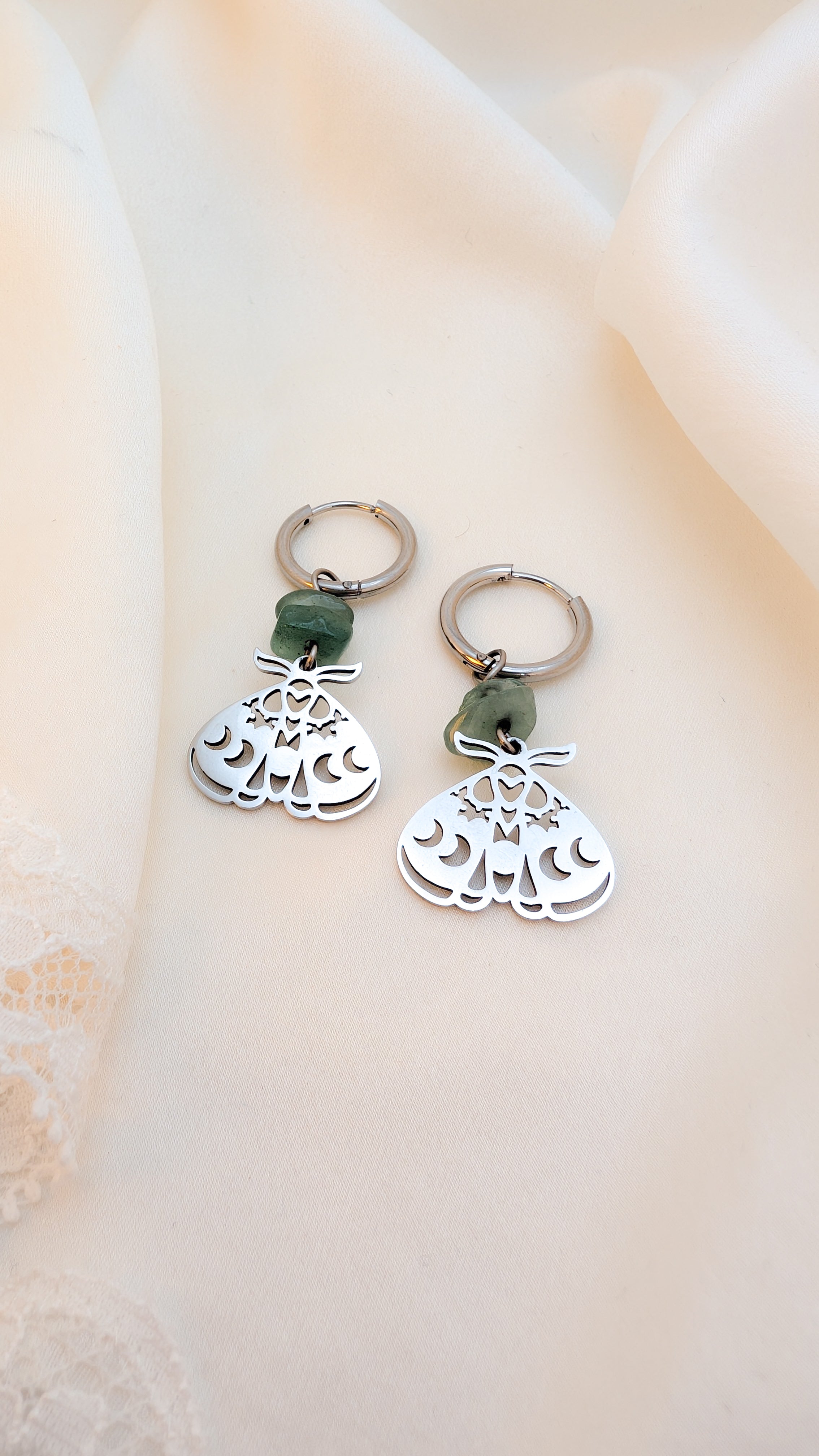 Moth of the Moon Earrings