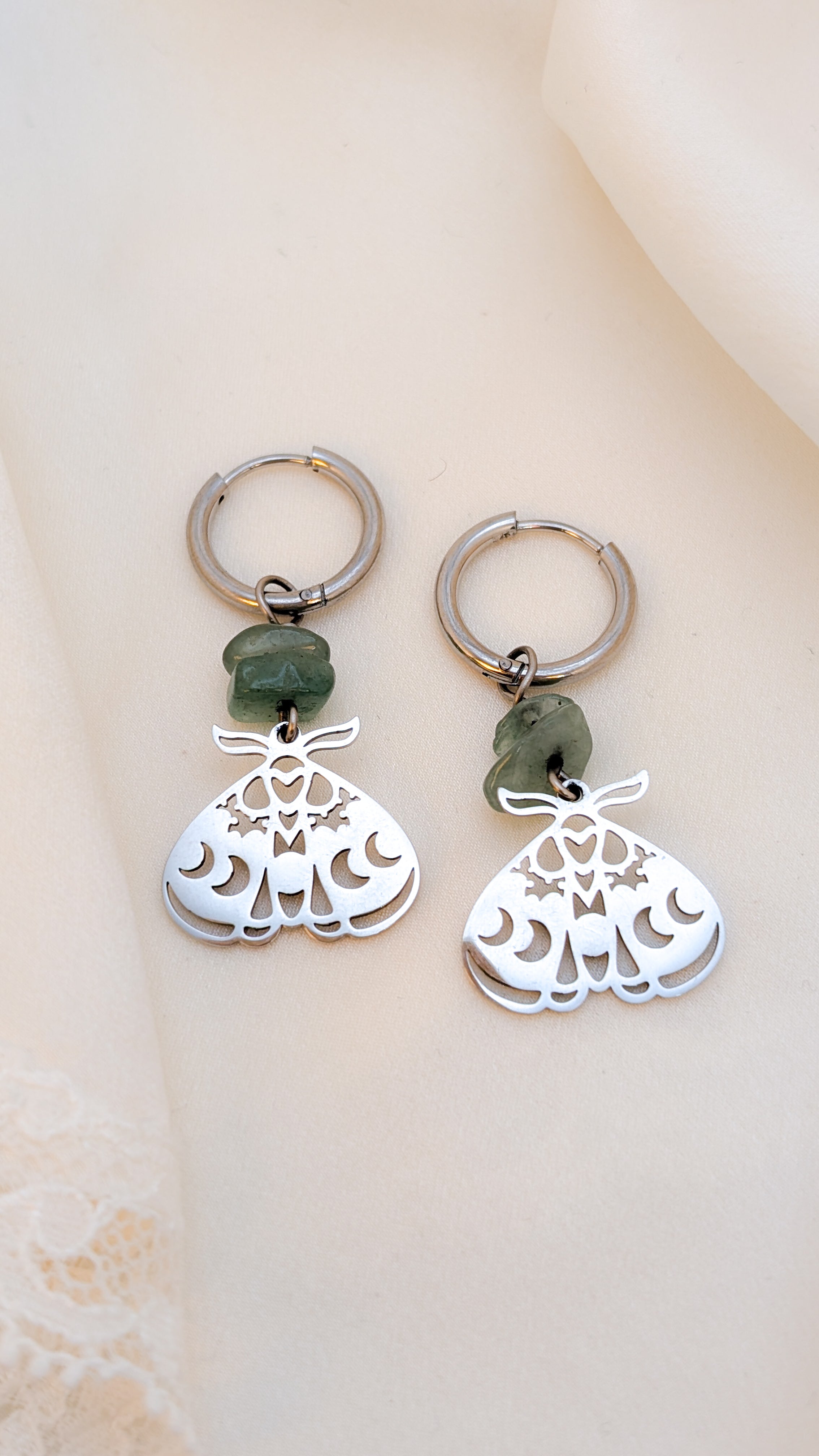 Moth of the Moon Earrings