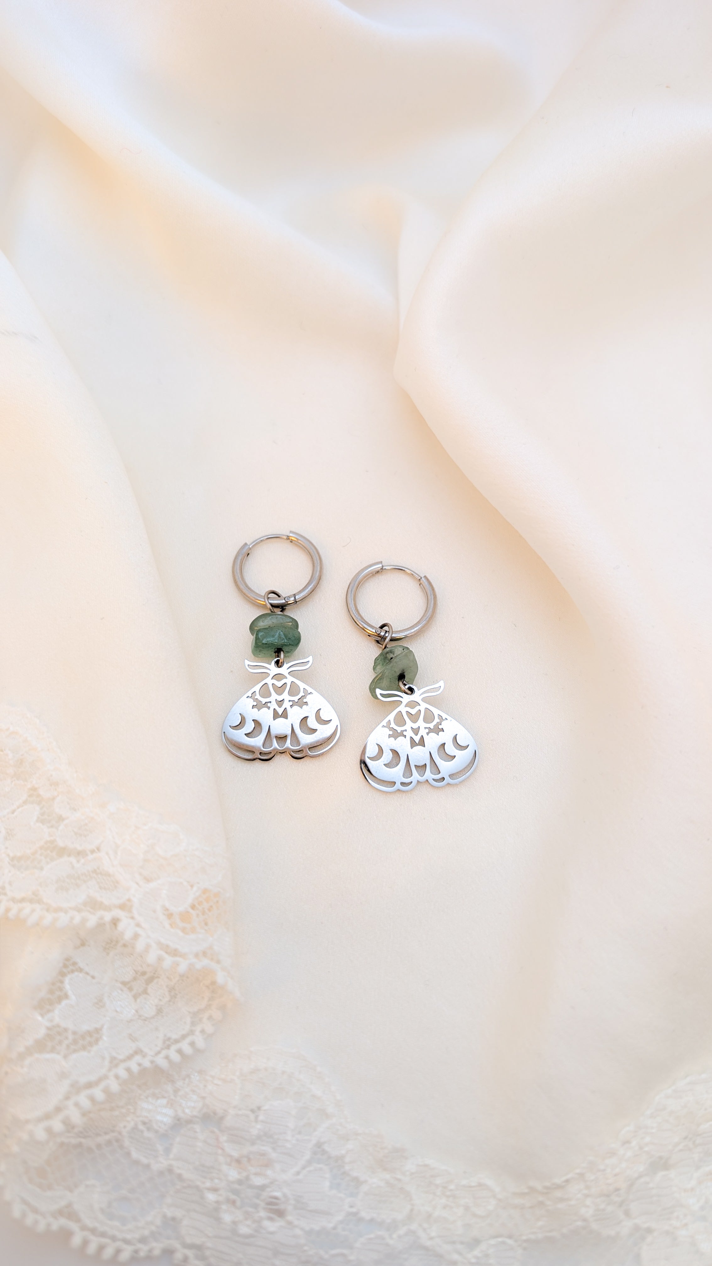 Moth of the Moon Earrings