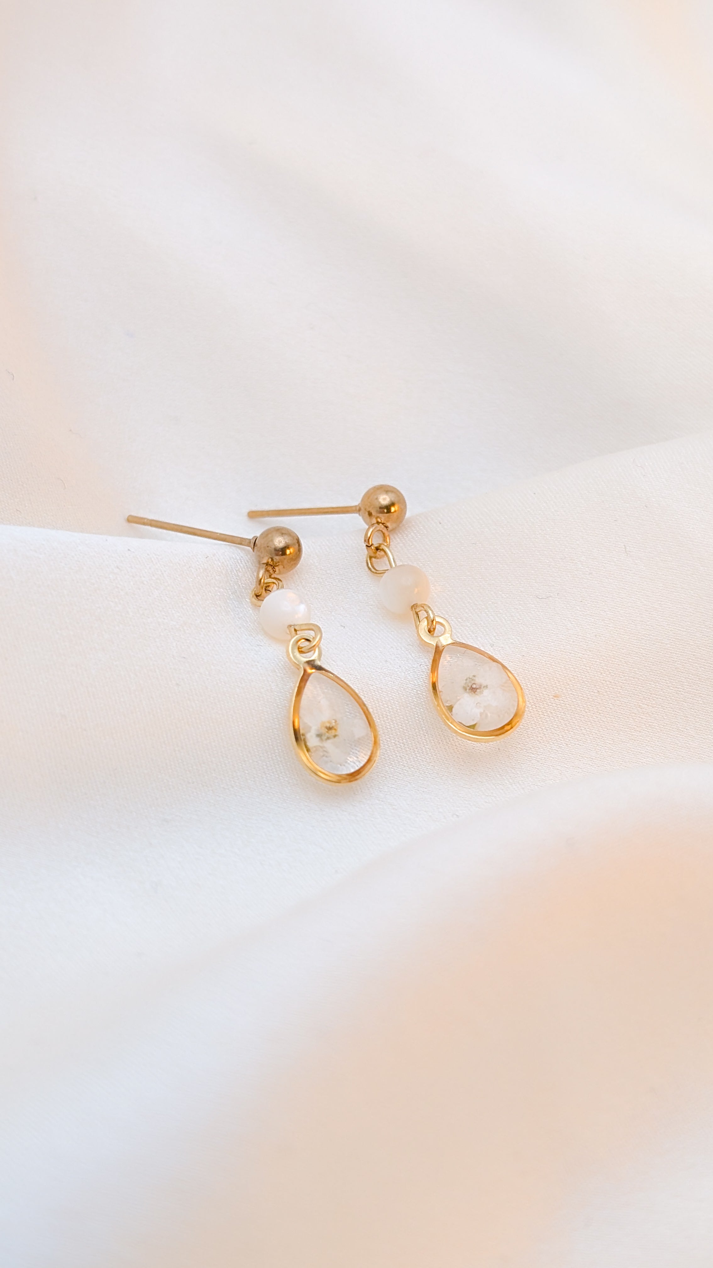 Forget-me-not earrings - Gold