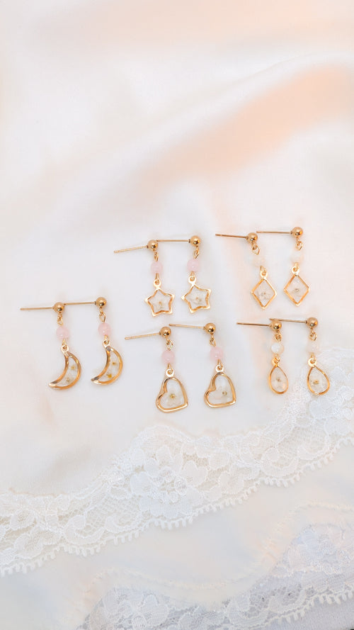 Boucles d'oreilles Myosotis - Or