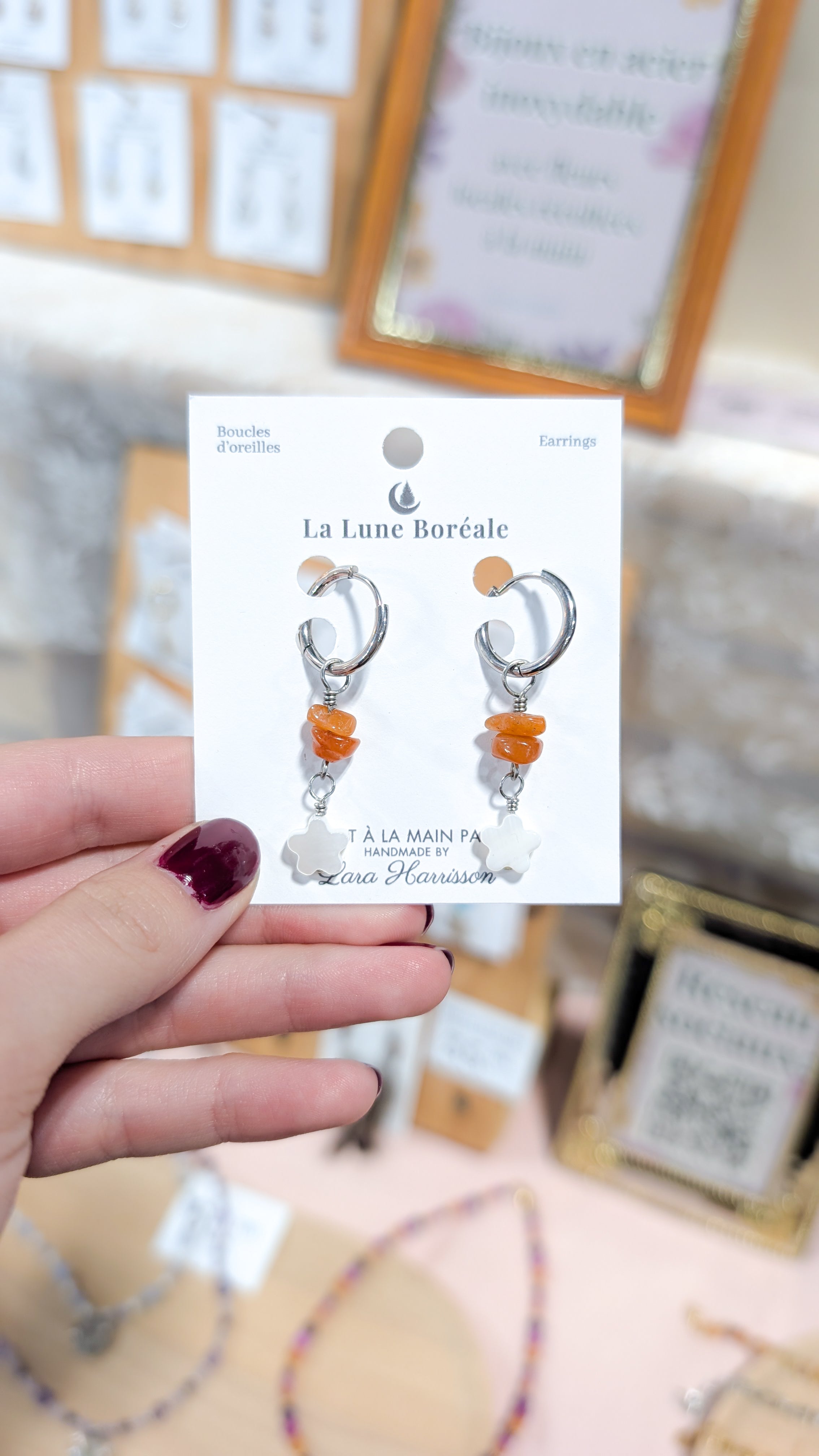 Boucles d'oreilles Fleurs d'Automne